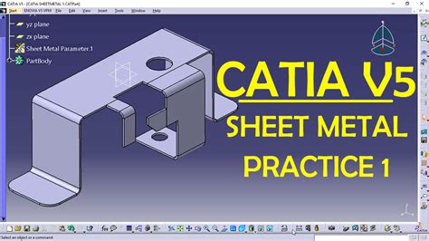 sheet metal in catia|sheet metal design for practice.